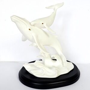 Vtg Lenox "Song of the Whales" Sea Animals Collection Fine Bone China Gold‎ 1556